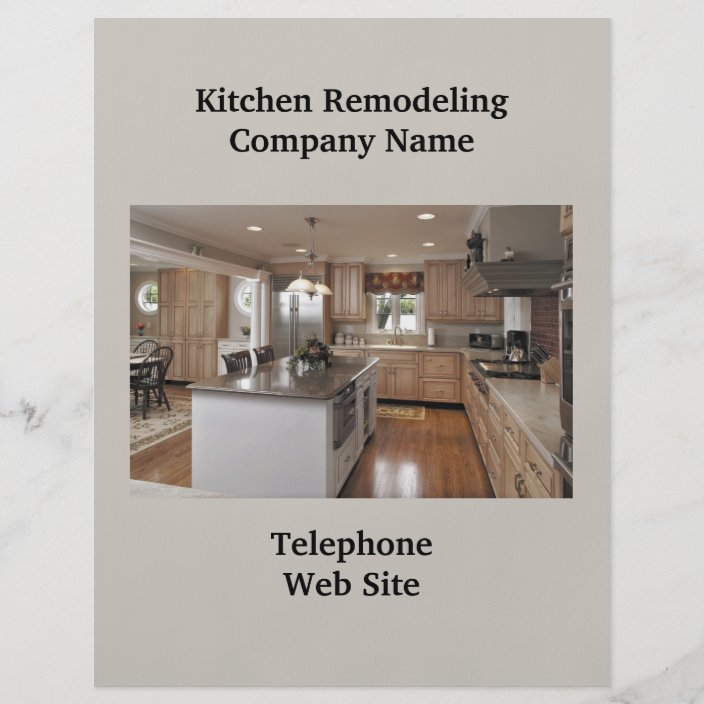 Kitchen Remodeler3 Business Flyer | Zazzle.com