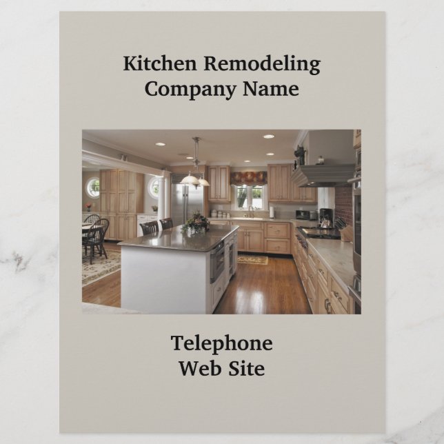 Kitchen Remodeler3 Business Flyer (Front)