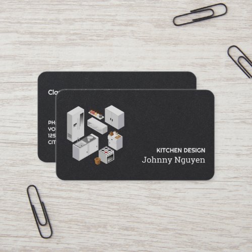 Kitchen Remodeling Cabinets Business Card