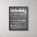 Kitchen Rules Canvas at Zazzle