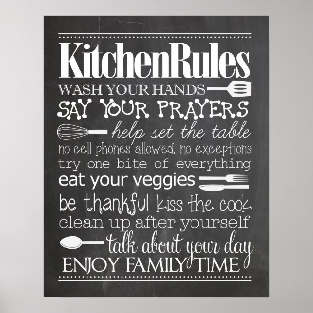 Kitchen Rules Poster (Front)