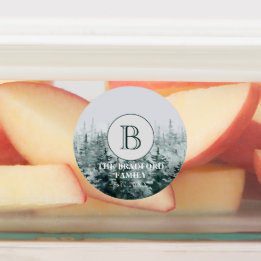  Kitchen Rustic Forest Monogram Product Waterproof Labels