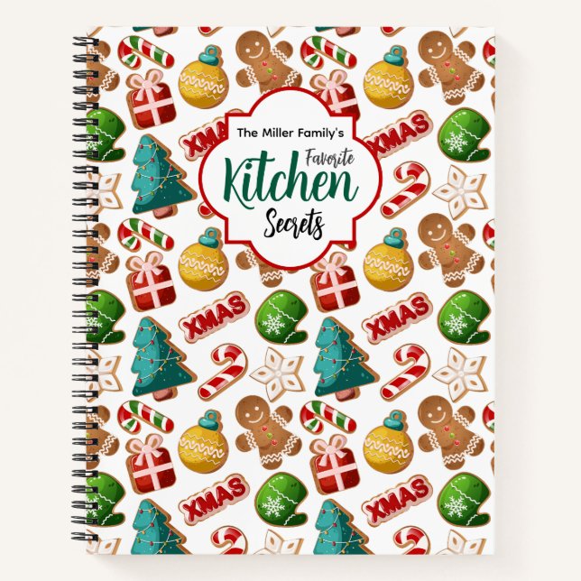Kitchen Secrets Christmas Gingerbread Recipe Notebook (Front)