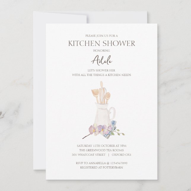 Kitchen Shower Invitation (Front)