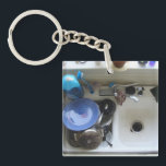 Kitchen Sink Keychain<br><div class="desc">Kitchen Sink. For someone who has everything.  Throw in the kitchen sink.</div>