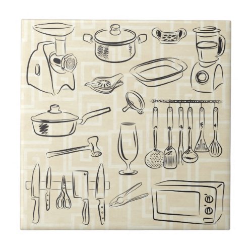 Kitchen Sketch Tile