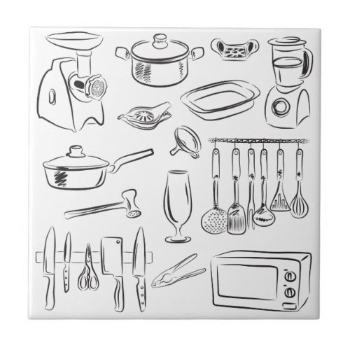 Kitchen Sketch Tile