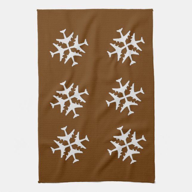 Kitchen Snowflakes Towel (Vertical)