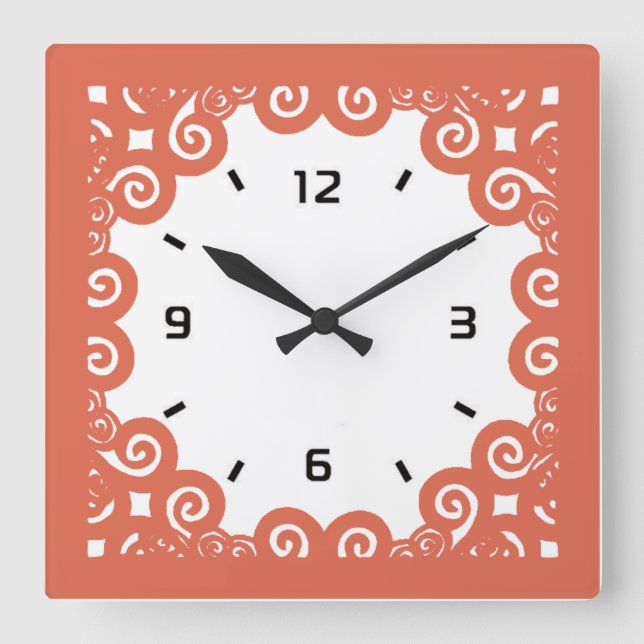 Kitchen Square Wall Clock (Front)