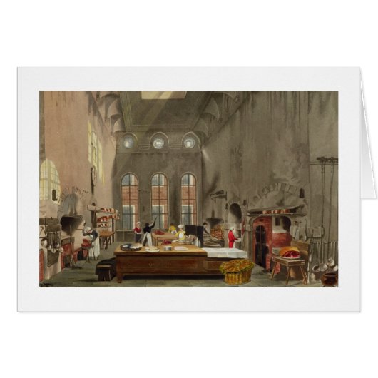 Kitchen, St. James's Palace, engraved by William J Cards (Front Horizontal)