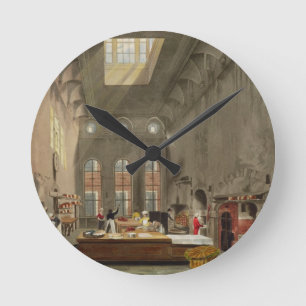 Kitchen, St. James's Palace, engraved by William J Round Clock