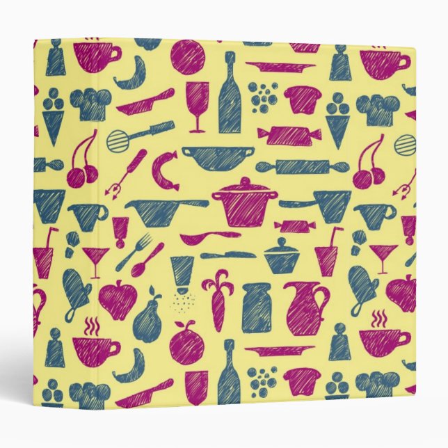 Kitchen supplies 3 ring binder (Front/Spine)