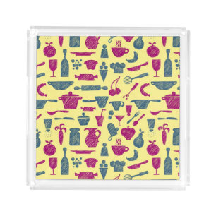 Kitchen supplies acrylic tray