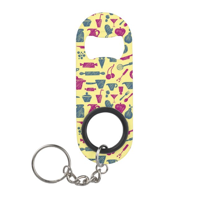 Kitchen supplies keychain bottle opener (Front)