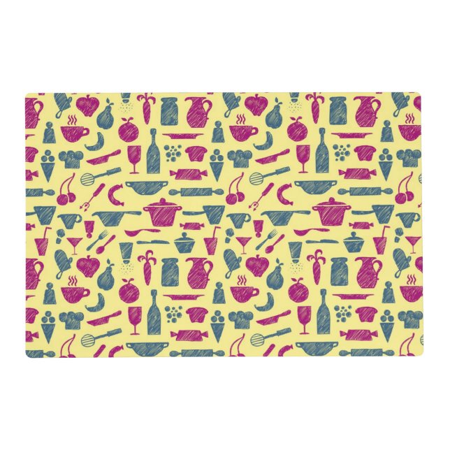 Kitchen supplies placemat (Front)