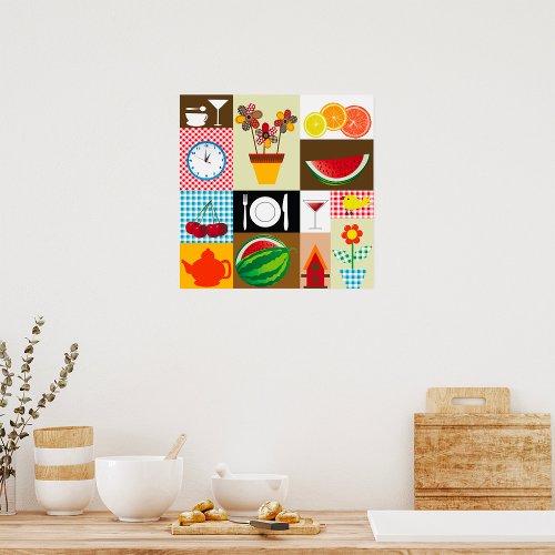 Kitchen Table Items Poster
