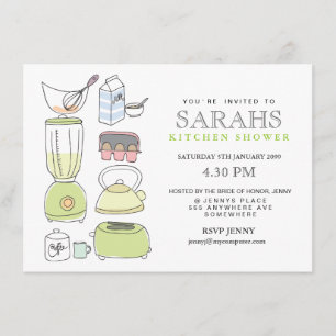 Kitchen Tea Bridal Shower Party Invite