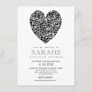 Kitchen Tea Bridal Shower Party Invite