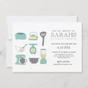 Kitchen Tea Bridal Shower Party Invite
