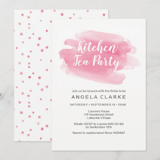 Kitchen Tea Party Bridal Shower Invitation