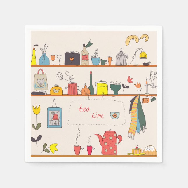Kitchen Tea Time Napkins (Front)