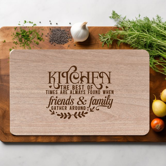 Kitchen the Best of Times for Family Cutting Board (Creator Uploaded)