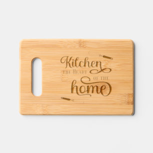 Kitchen the Heart of the Home Engraved Cutting Board