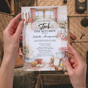 Kitchen Themed Stock The Kitchen Bridal Shower Invitation