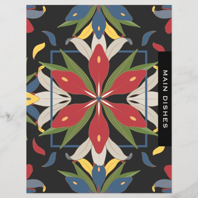 Kitchen Tile Recipe Chapter Divider | Main Dishes (Front)