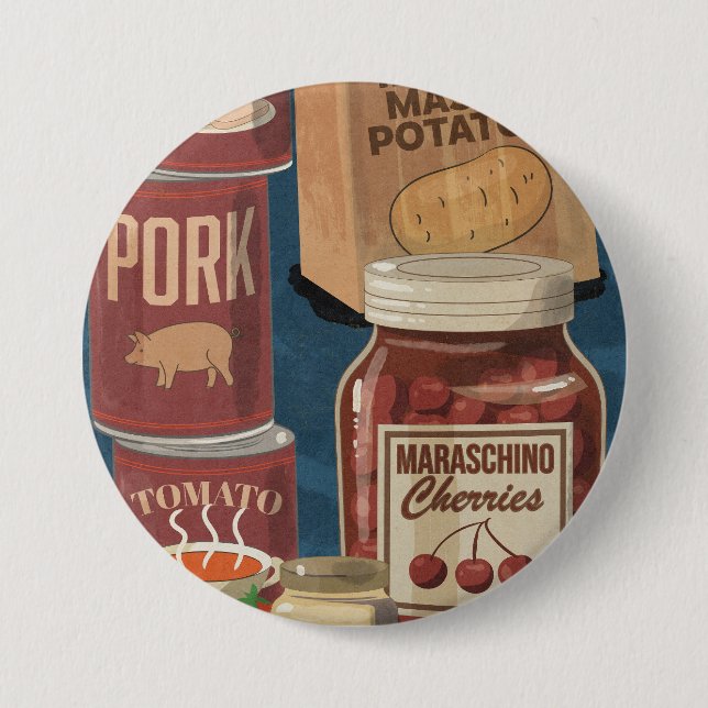 kitchen tins and cans button (Front)