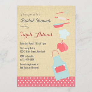 Kitchen Tools Bridal Shower Invitation