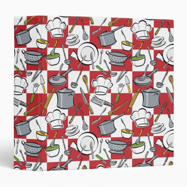 Kitchen Tools Check 3 Ring Binder (Front/Spine)