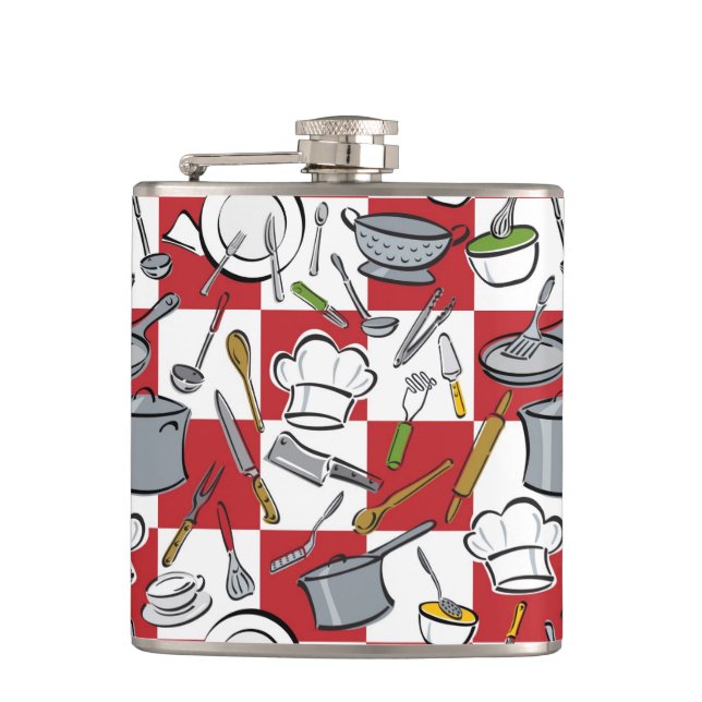 Kitchen Tools Check Flask (Front)