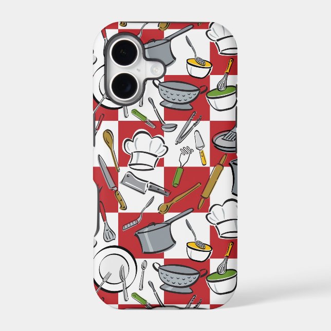 Kitchen Tools Check Iphone Case (Back)