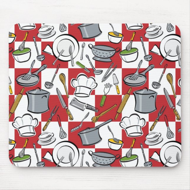 Kitchen Tools Check Mouse Pad (Front)