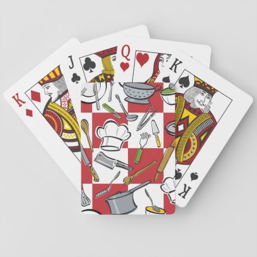 Kitchen Tools Check Playing Cards