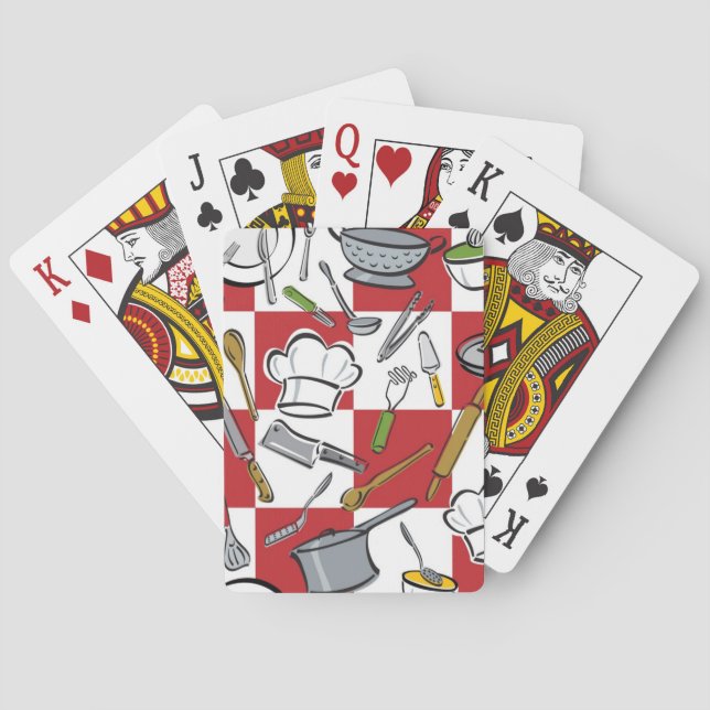 Kitchen Tools Check Poker Cards (Back)