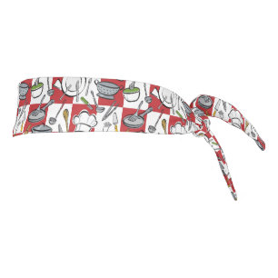 Kitchen Tools Check Tie Headband