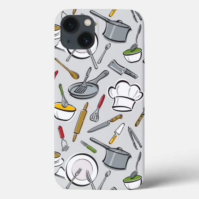 Kitchen Tools Pattern Case-Mate iPhone Case (Back)