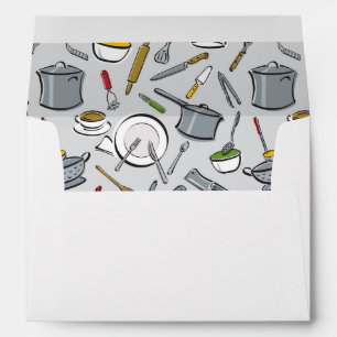Kitchen Tools Pattern Envelope