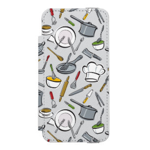 Kitchen Tools Pattern iPhone SE/5/5s Wallet Case