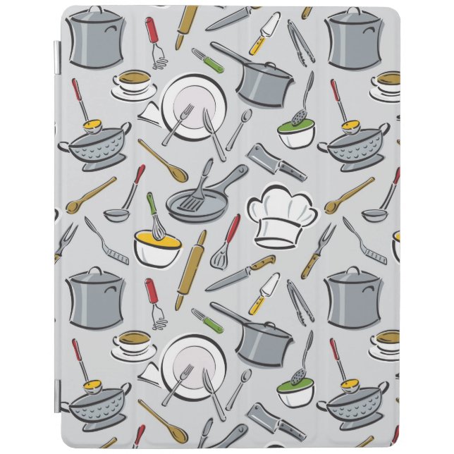 Kitchen Tools Pattern iPad Smart Cover (Front)