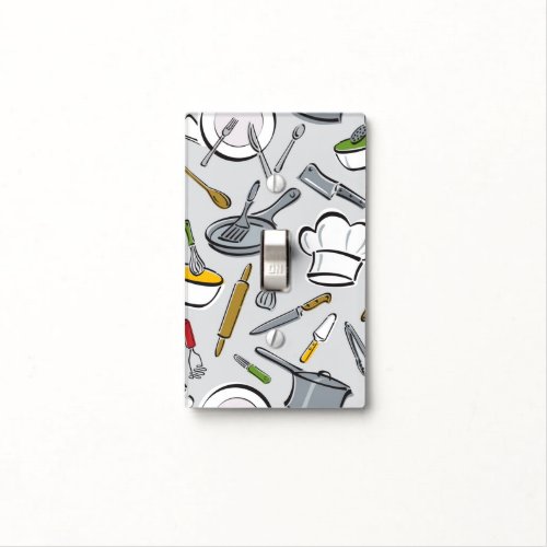 Kitchen Tools Pattern Light Switch Cover