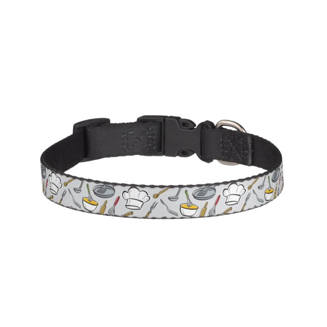 Kitchen Tools Pattern Pet Collar (Front)