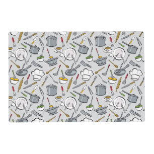 Kitchen Tools Pattern Placemat