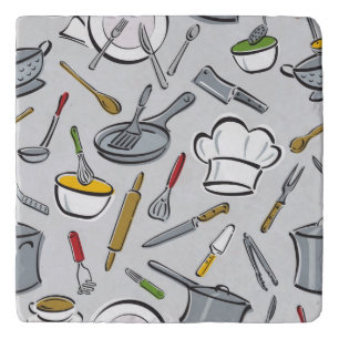 Kitchen Tools Pattern Trivet