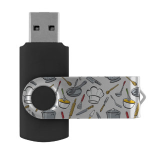 Kitchen Tools Pattern USB Flash Drive