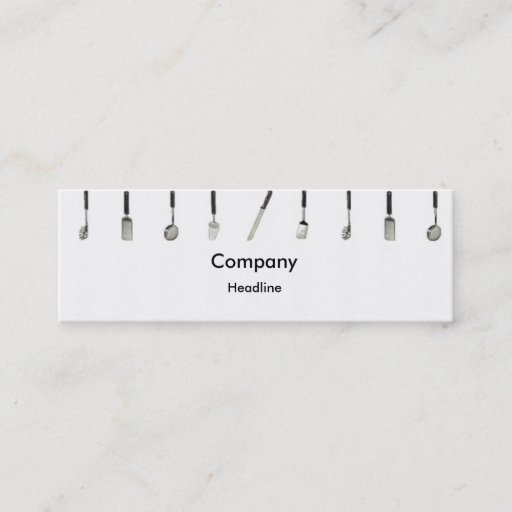 Customizable Kitchen Tools Profile Card Business Card Templates