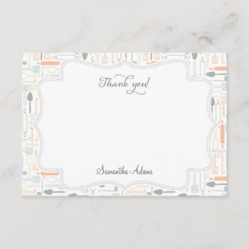 Kitchen Tools Thank You Card by melanileestyle at Zazzle