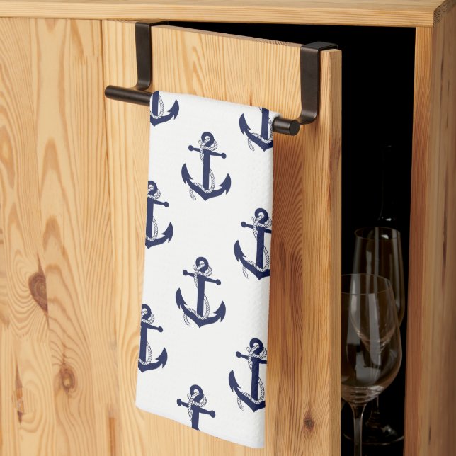 Kitchen Towel-Anchors Towel (Thirds Fold)